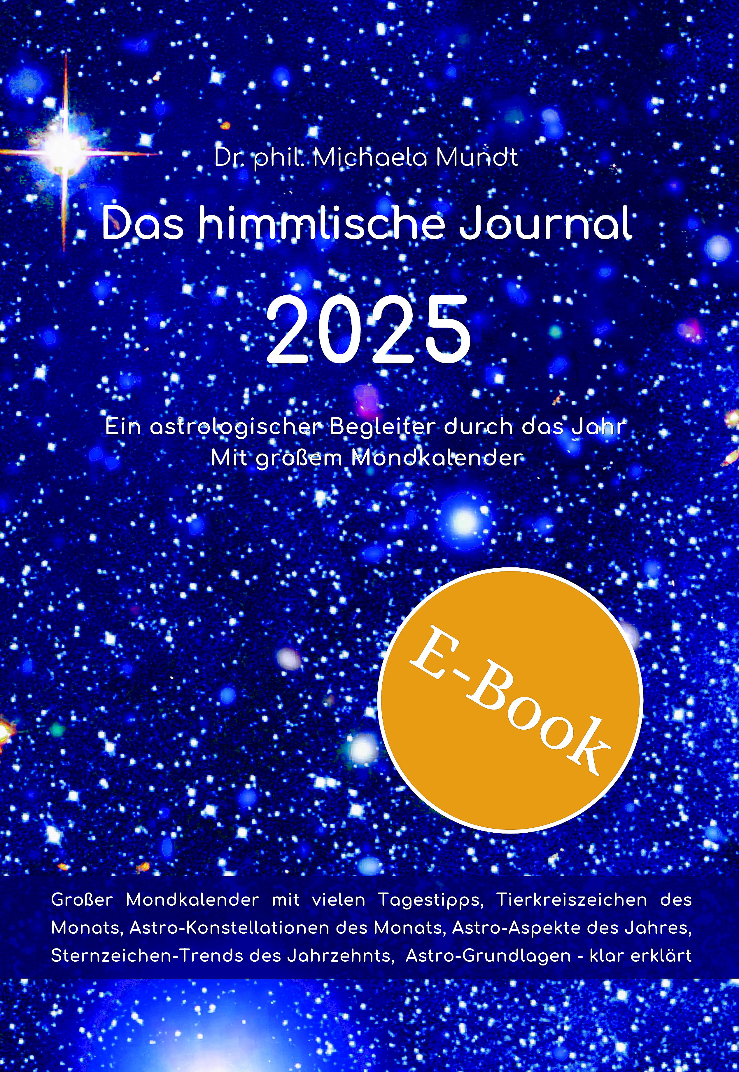 Das Himmlische Journal 2025 mit großem Mondkalender E-Book (Titelbild)